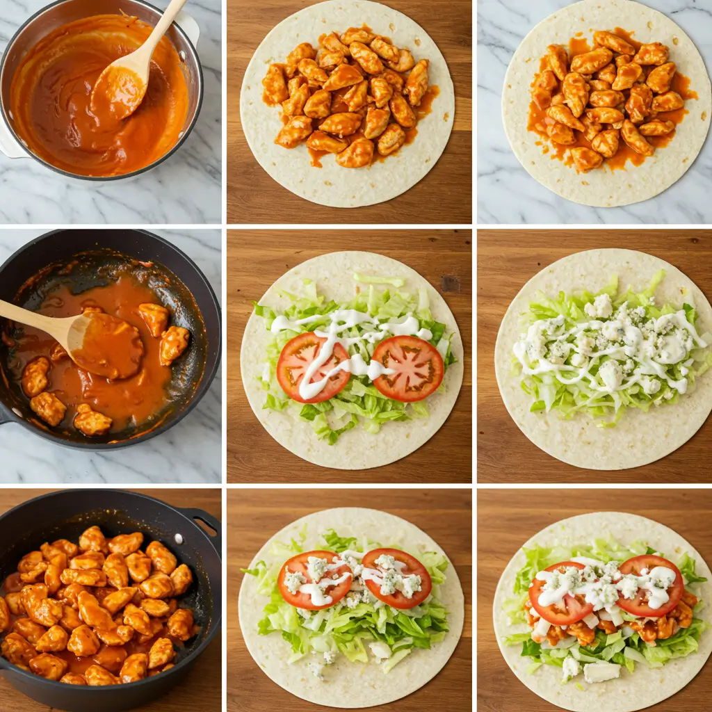buffalo chicken wrap recipe