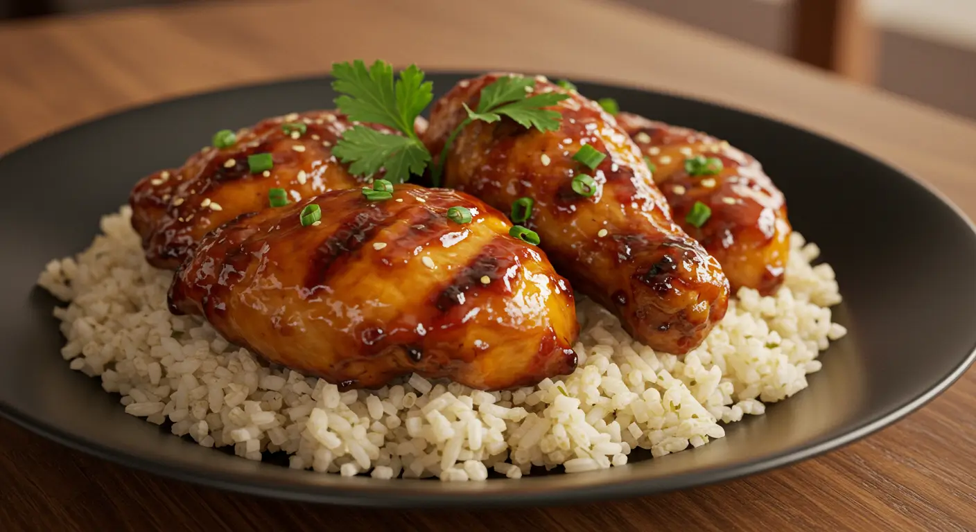 Honey BBQ Chicken Rice steps
