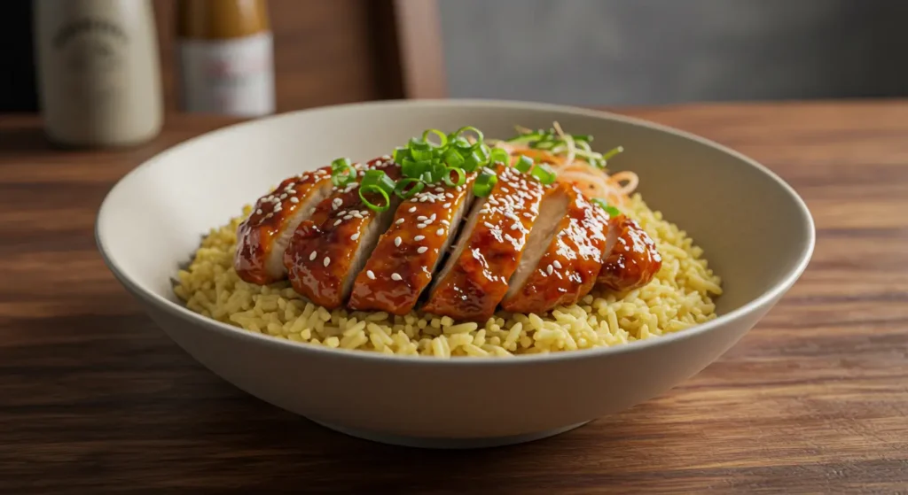 Honey BBQ Chicken Rice steps