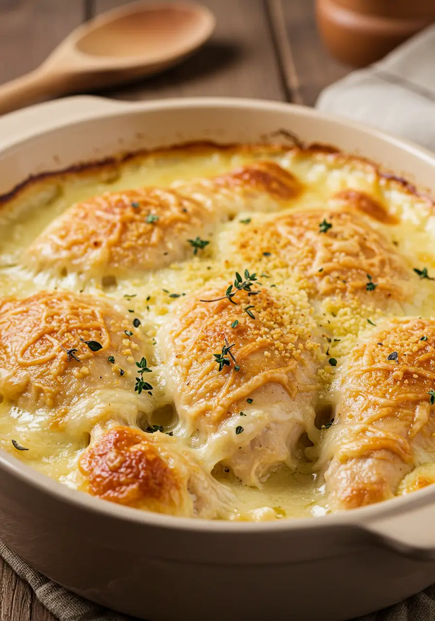 Baked Tuscan Chicken Casserole